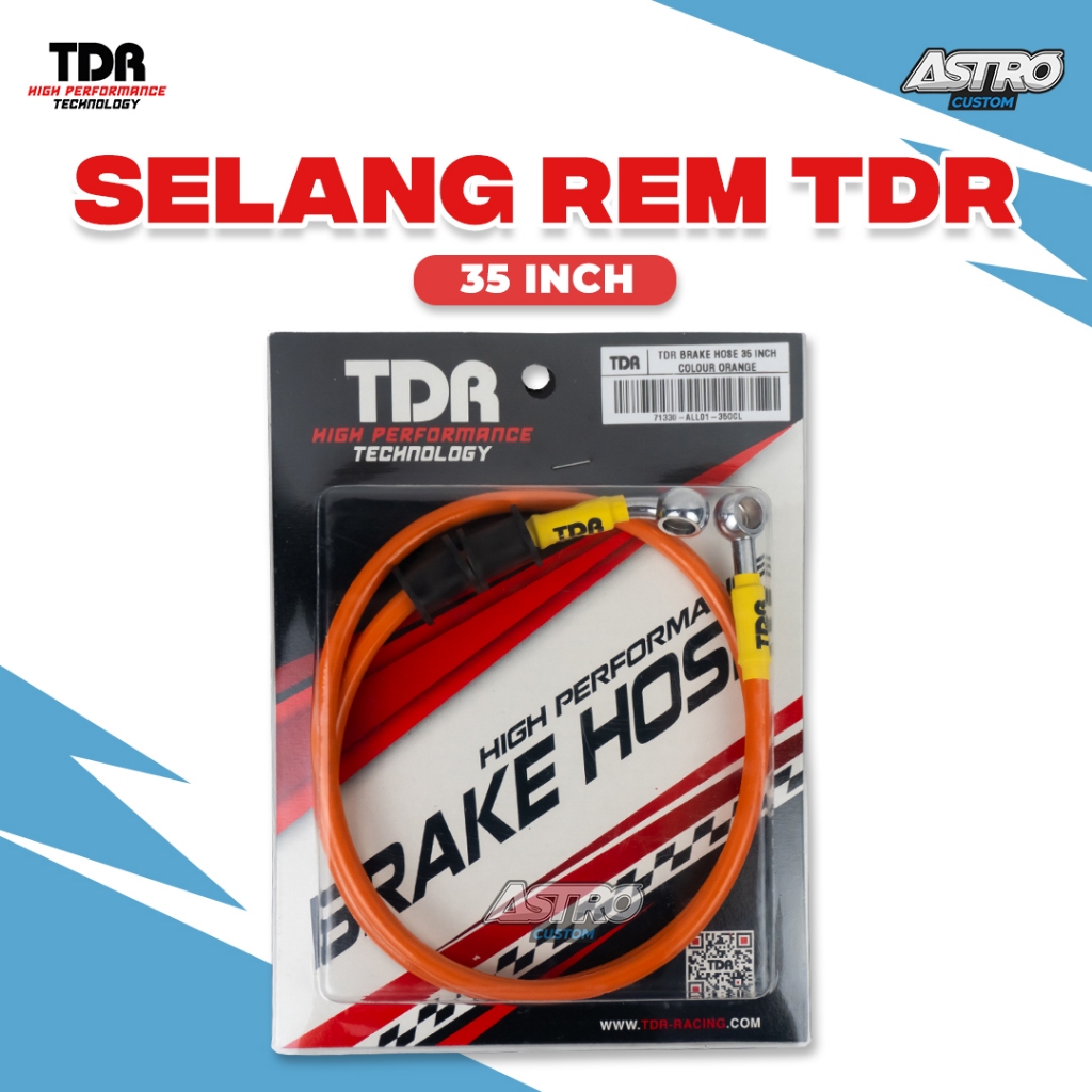 Selang Rem TDR Vario 125 150 Beat Fi Scoopy FI ESP Street Deluxe Genio Universal Brake House 35 Inch
