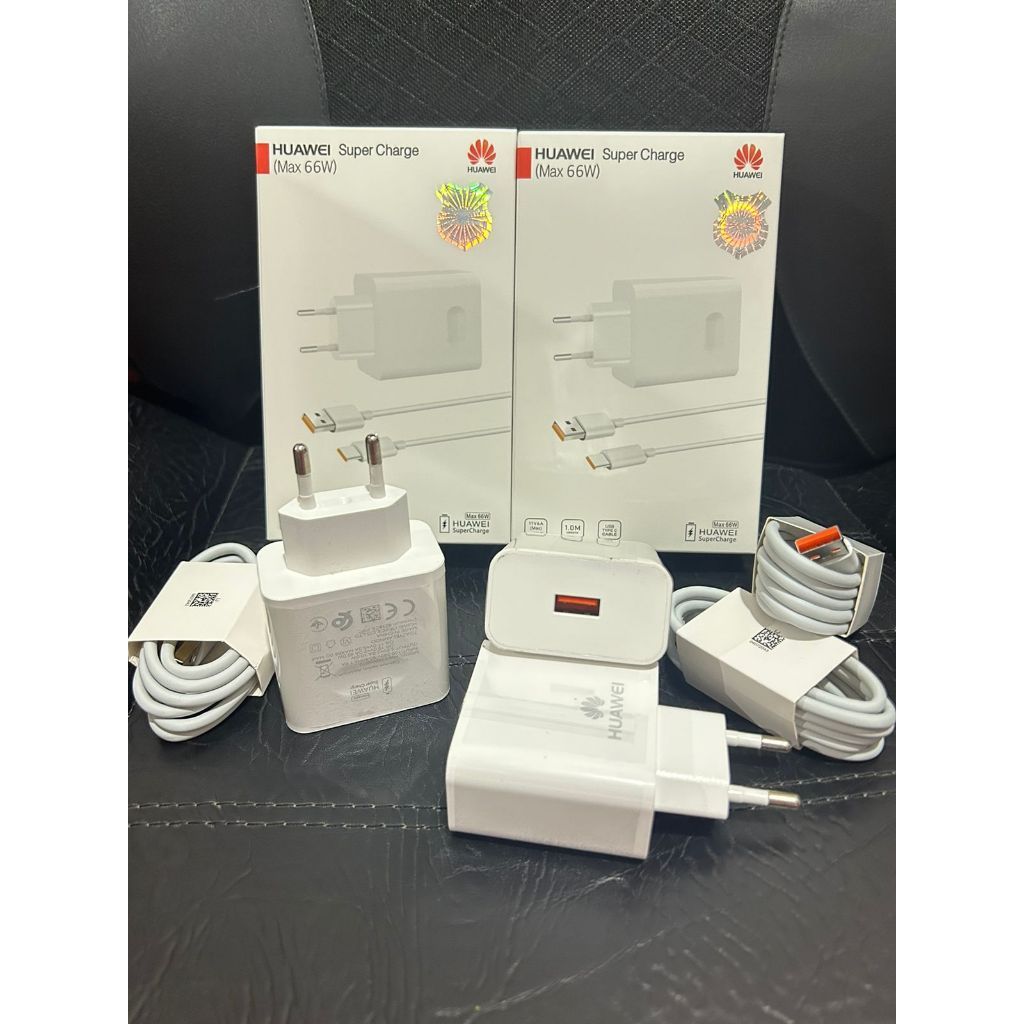 Charger Huawei 66W Nova 5T USB Type-C SuperCharge Fast Charging 40W HW-100400E00 Original P30 P30 PR