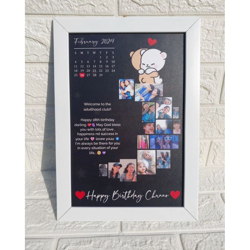 

[Bisa COD] GIFTBOX KADO FRAME UKURAN 5R & 12R / FRAME SPORIFY /BINGKAI FOTO