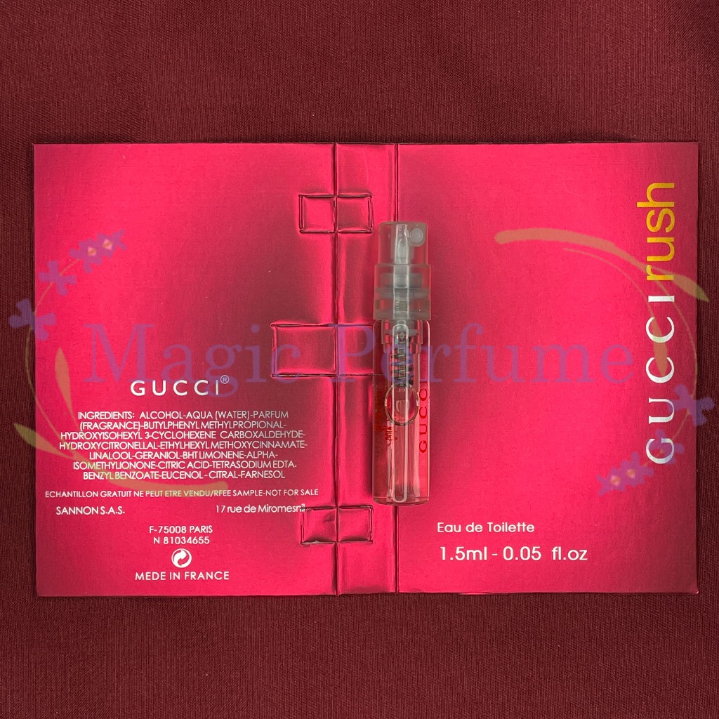 Tester Parfum 1.5ml G Rush 1999  Wewangian Parfum Botol/Sampel Parfum/Vial Parfum Original