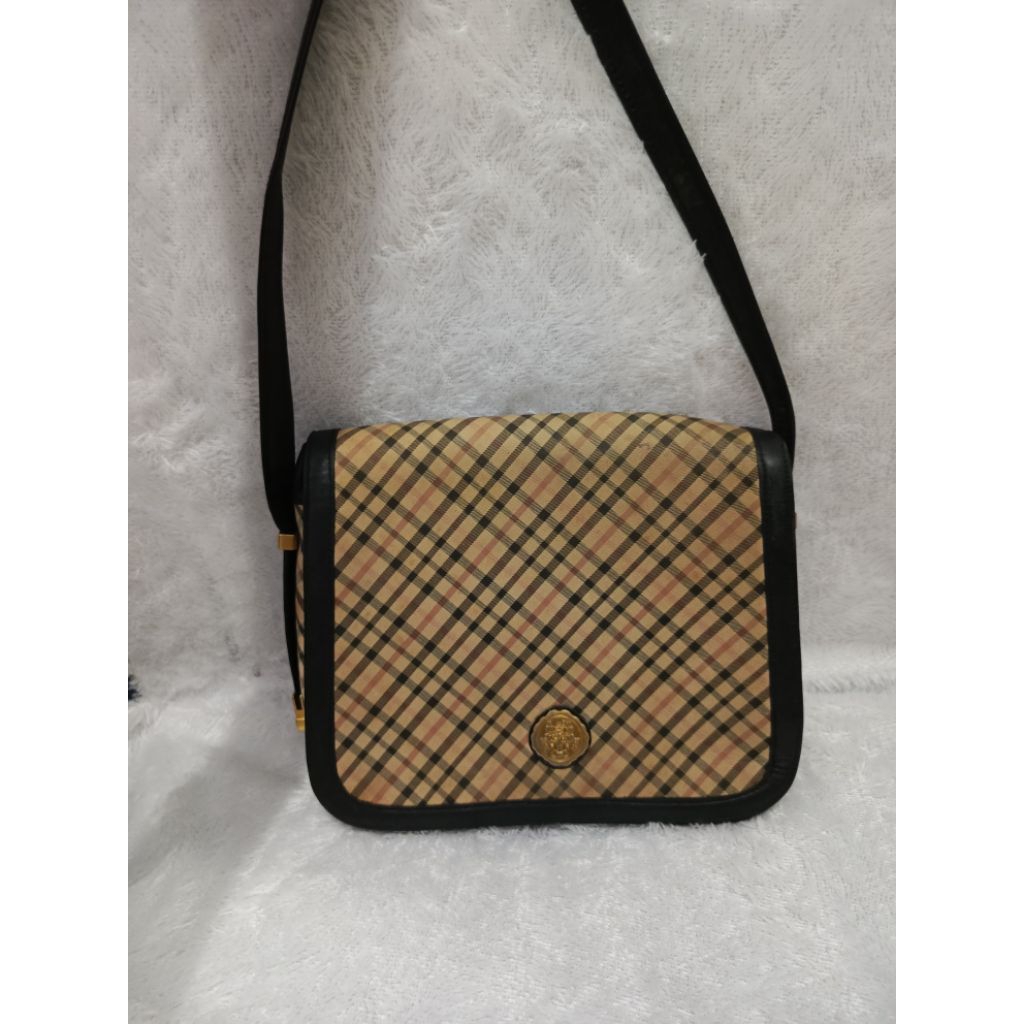 tas preloved daks kulit asli mix canvas