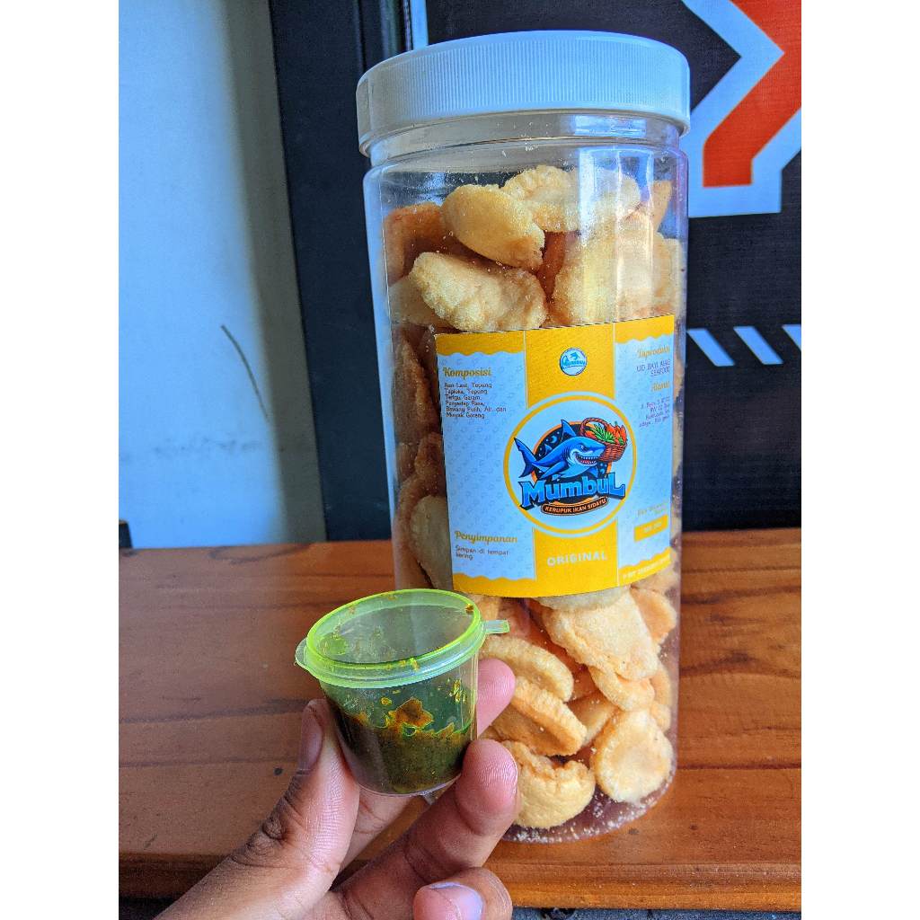 

Mumbul 200GR – Krupuk Ikan Murni + Sambal Bumbu Hitam Khas Bebek, Nikmat Tanpa Tambahan Pedas