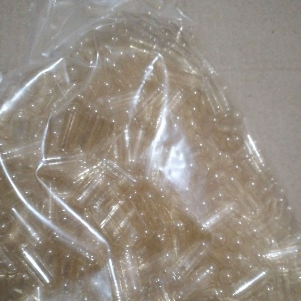 kapsul gelatin kapsulindo kosong 0 cangkang bening