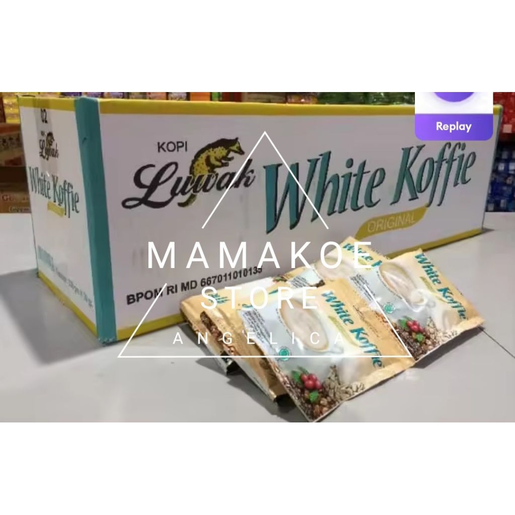 

LUWAK WHITE COFFE RENCENG 120PCS 1DUZ 12X10