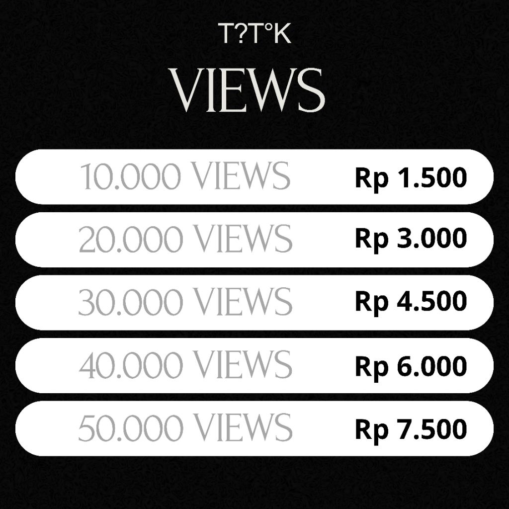 Views Tiktok Murah Cepat Permanen