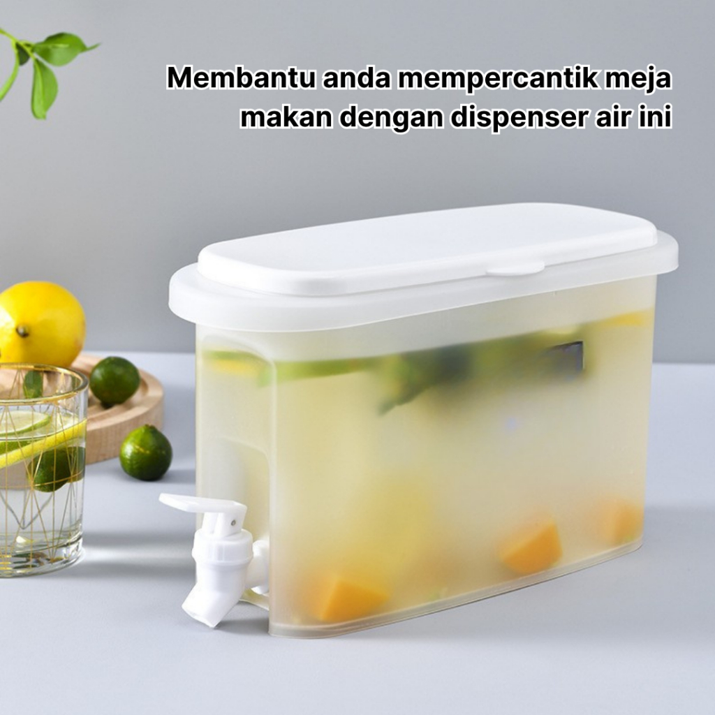 Berrybliss - Dispenser Air Minum Jus Plastik 3.5L Tempat Air Minum Bucket Mini Juice Kulkas Portable