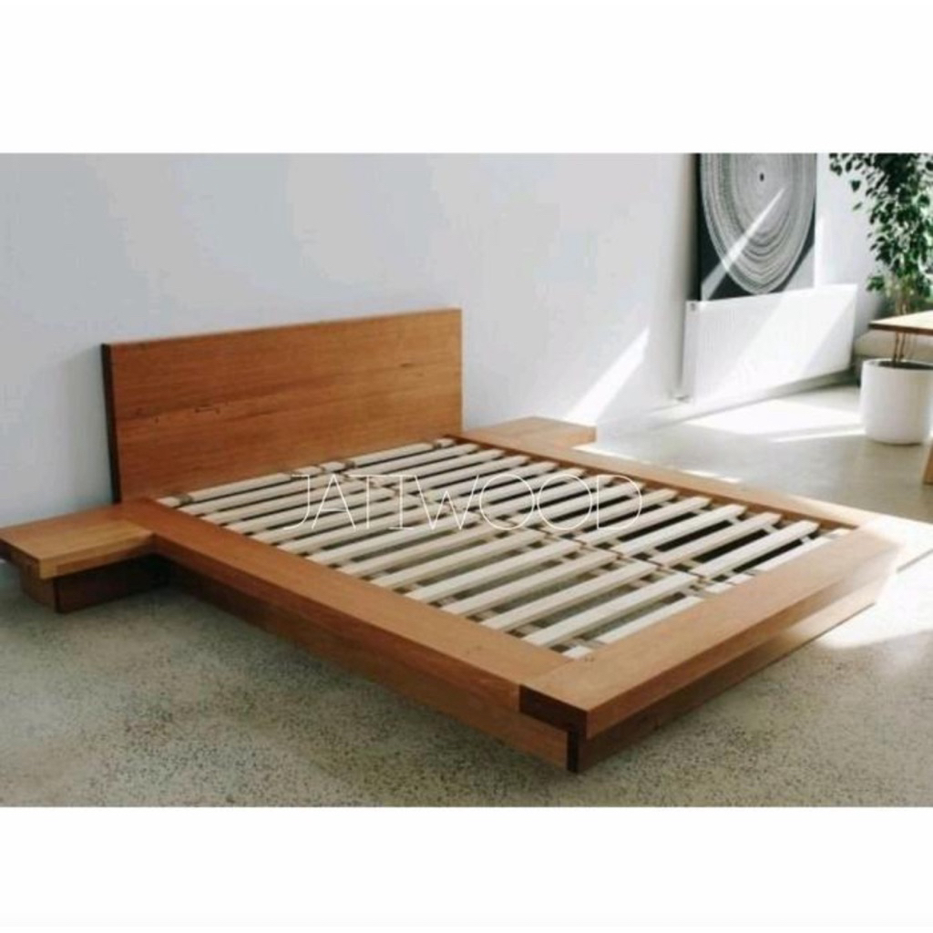 dipan minimalis model Korea kayu jati perhutani