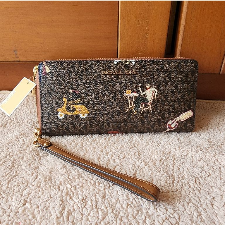 MK Jet Set Large Travel Continental Wallet - Girls Edition (Original Store)