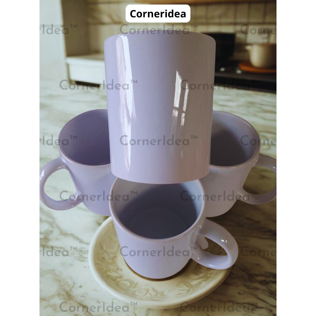 Mug Keramik Polos Super White/Mug Coating Import/Mug Polos Putih
