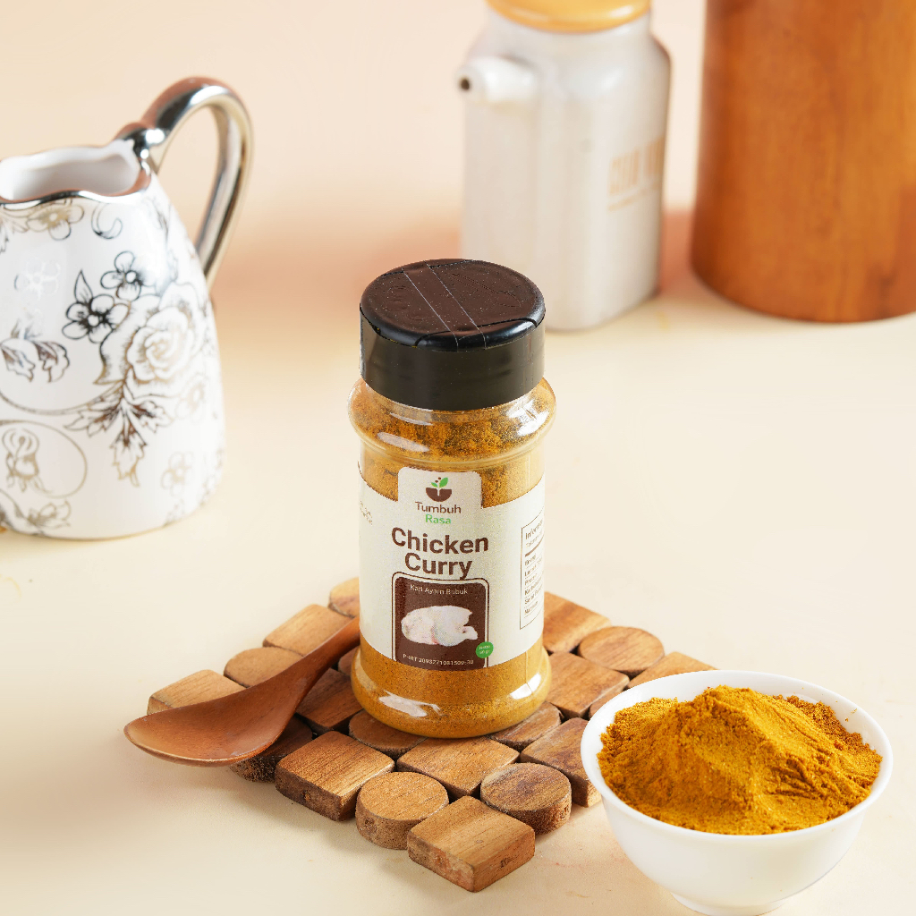 

Bumbu Dasar Kari Ayam Bubuk Tumbuh Rasa - 100% Murni, Organik, Non MSG