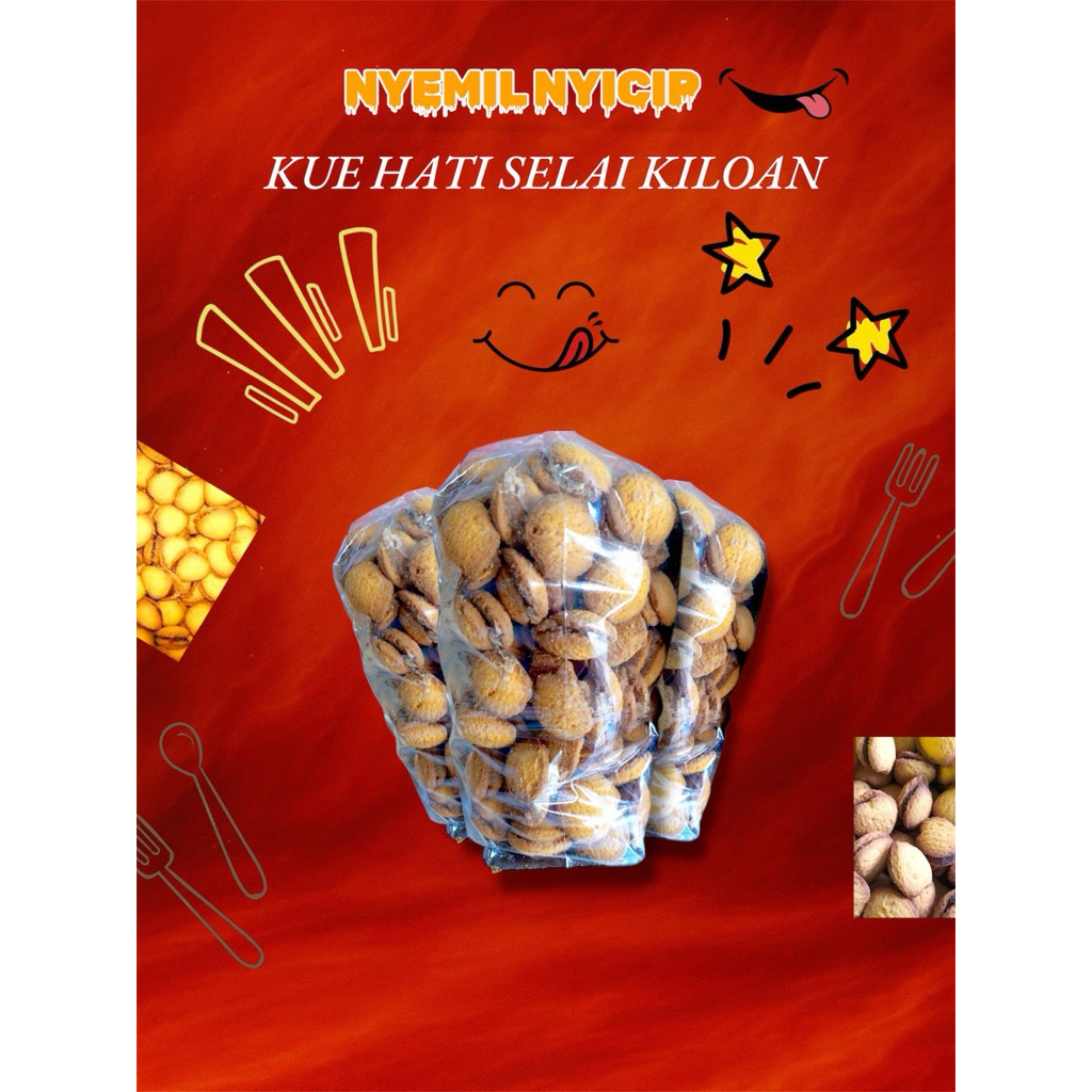 

KUE HATI SELAI NANAS KILOAN