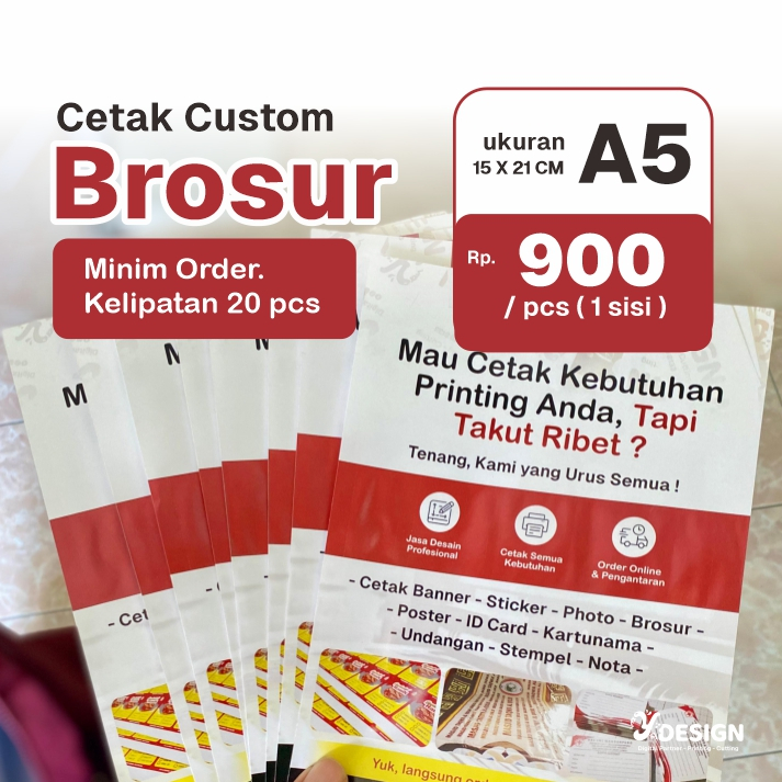 

Cetak Brosur A5 Murah ( 1 Sisi / 2 Sisi ) Custom Brosur A5 | Cetak Flyer A5 - YDESIGN