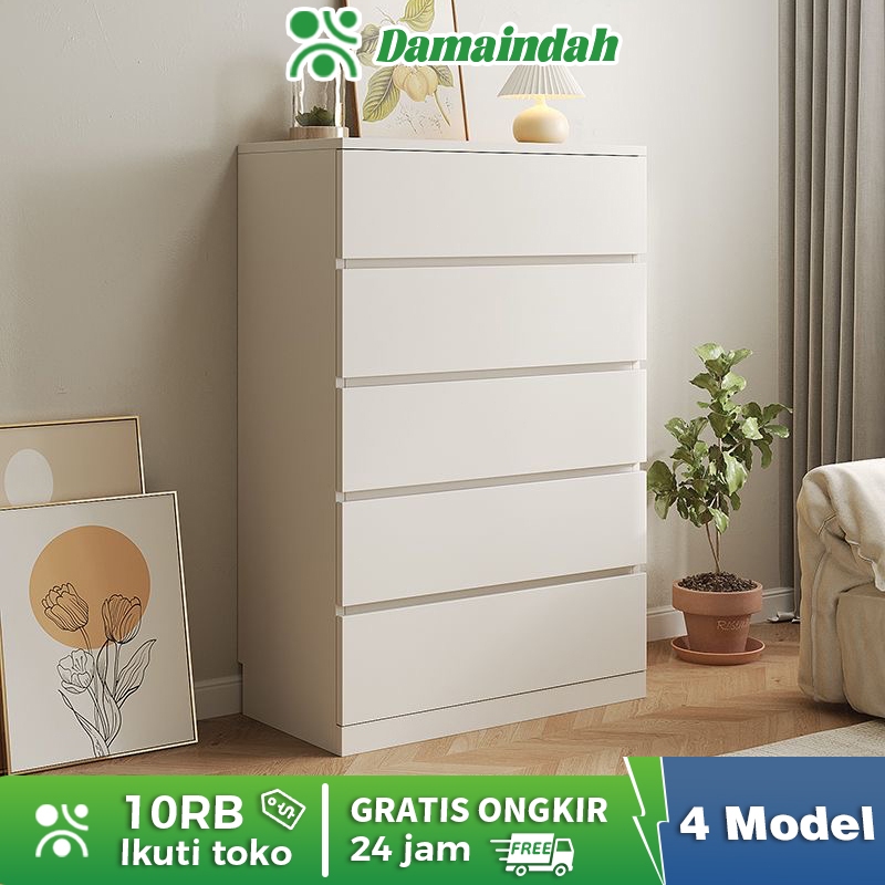Damaindah Lemari Kayu Lemari Bayi Laci Susun Lemari Laci Kayu Rak Laci Lemari Serbaguna/ Tempat Peny