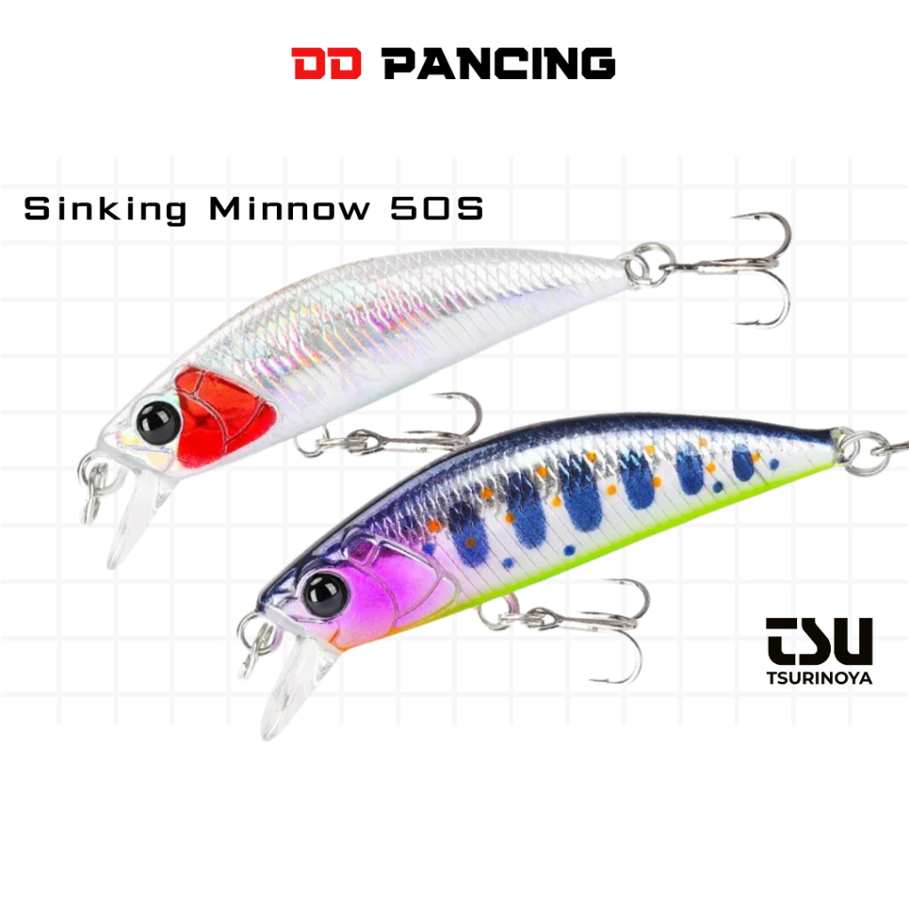 Minnow Casting Sinking Tsurinoya DW 106 Lure Minow Umpan Casting Ultralight