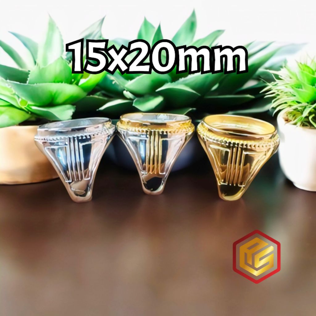 Ikatan Cincin Titanium Tanam 15x20mm -8