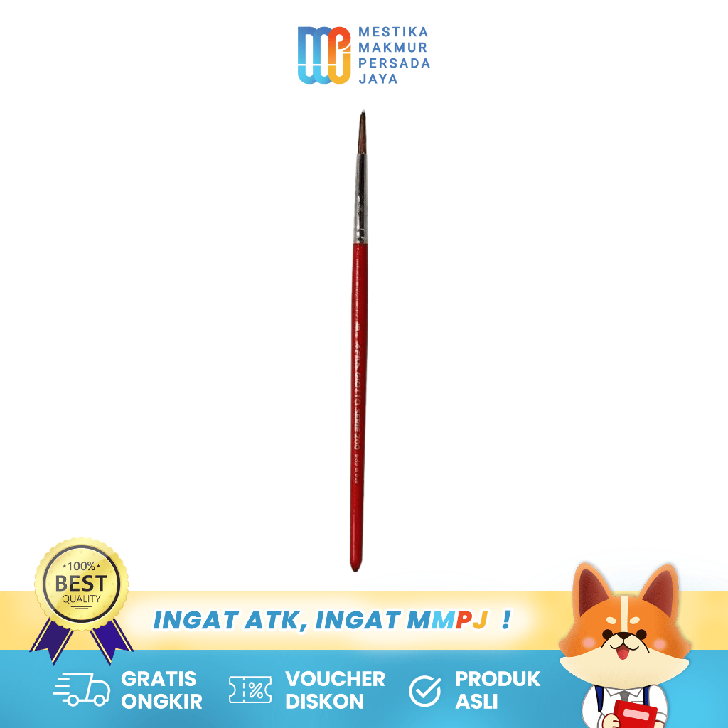 

Giotto Kuas Lukis AC 700 Round No 6 – Kuas Cat Air / Akrilik / Minyak Taklon Sintetis 590600
