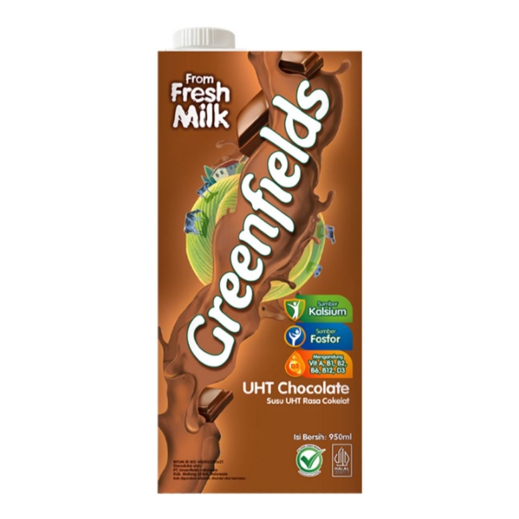 

Greenfields Susu UHT Cokelat 950 ml
