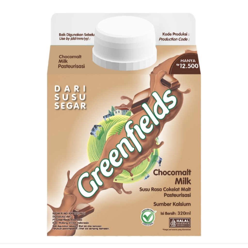 

Greenfields Susu Malt Cokelat Kotak 320 ml