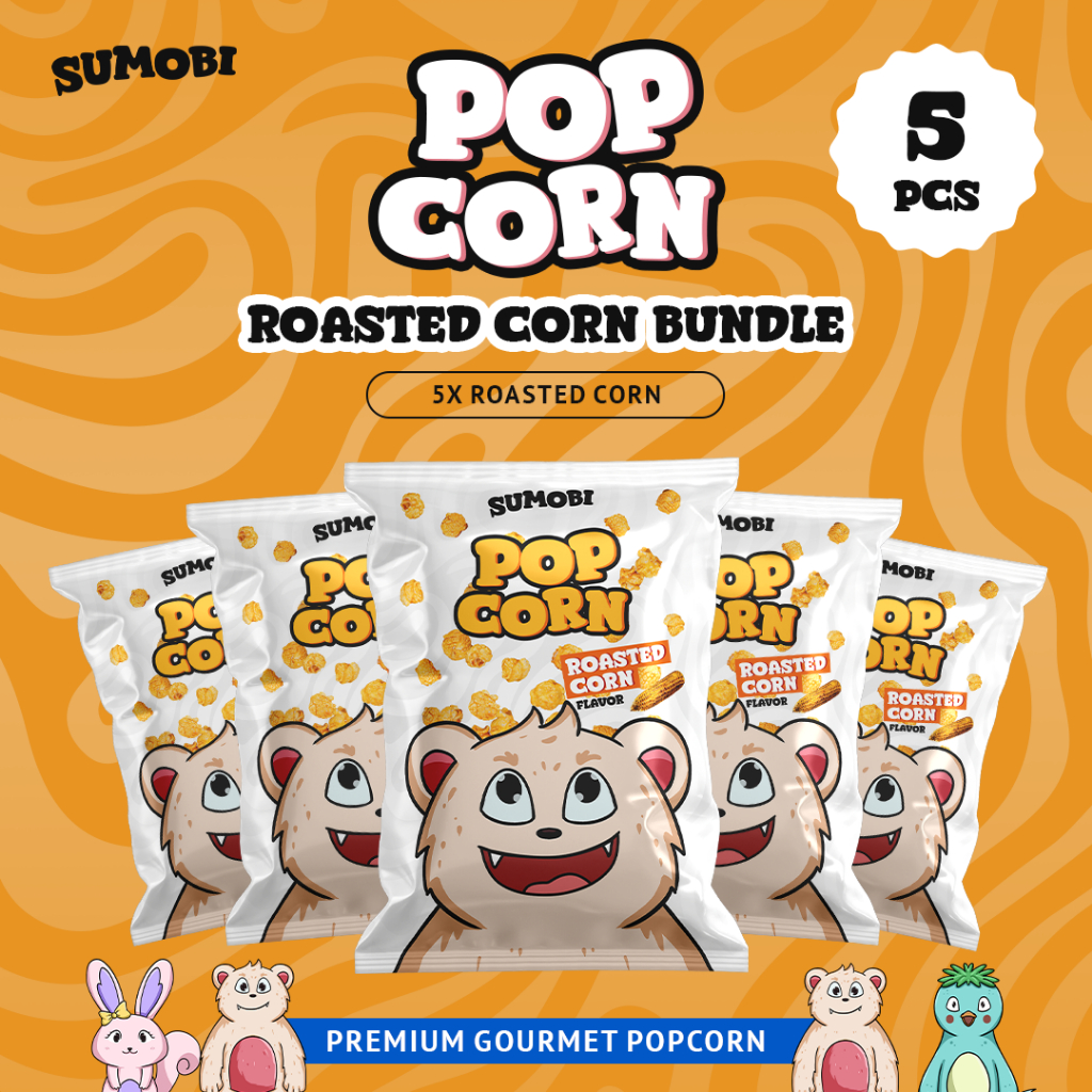 

Sumobi Popcorn Jagung Bakar 5 pcs - Roasted Corn Snack Renyah