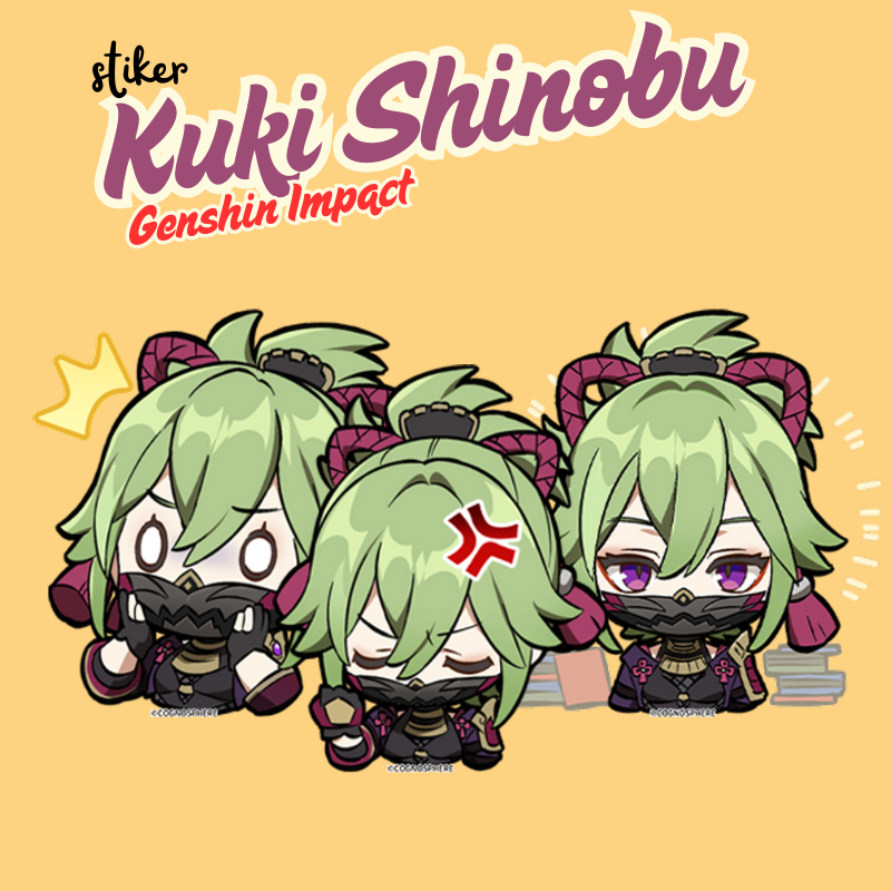 

Stiker Kuki Shinobu | Sticker Merch Genshin Impact Shinobu Kuki Vinyl Glossy Anti Air | Stiker Laptop Waifu Game