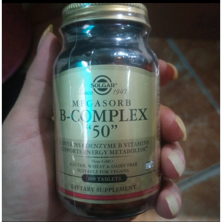 solgar B complex 50 mg vitamin B 100.tablet