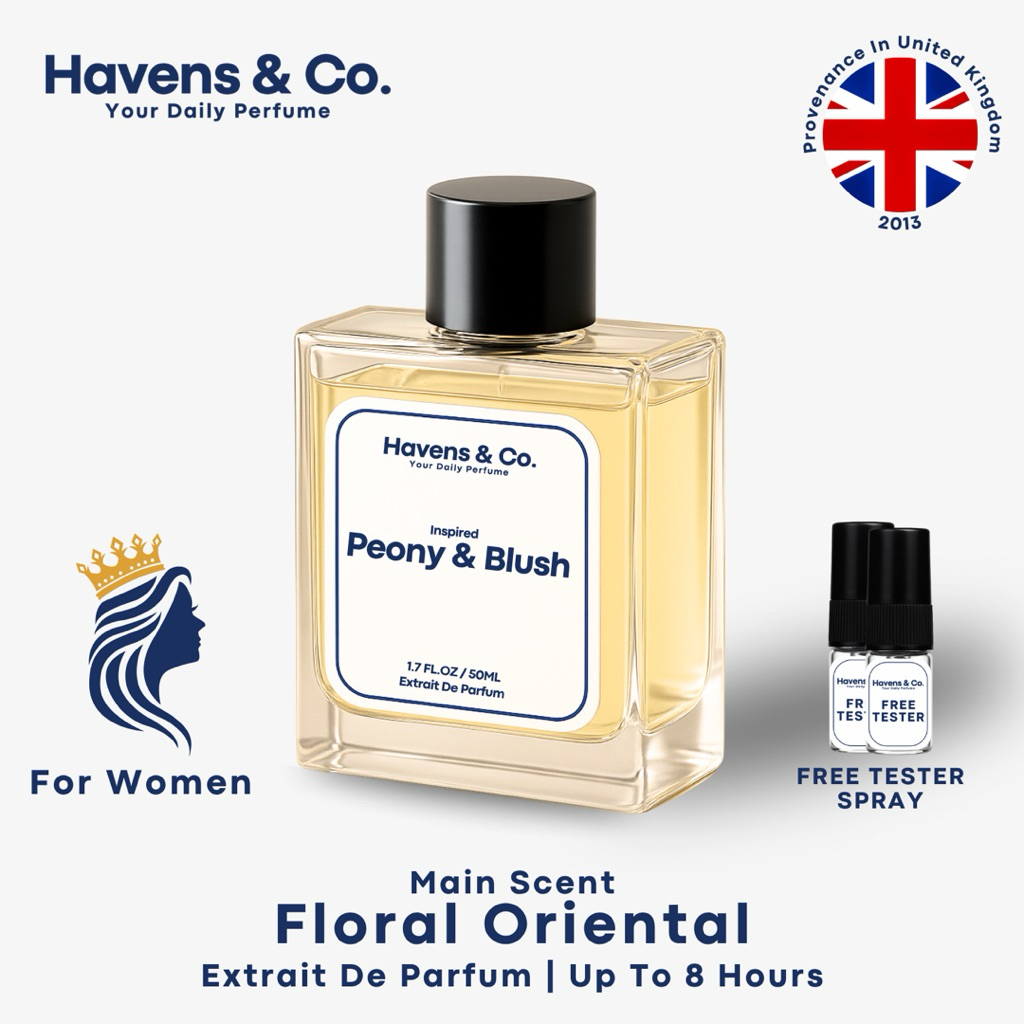 Havens & Co. Parfum Wanita Aroma PEONY & BLUSH / PEONY BLUSH / Inspired Parfum / Best Quality / Extr