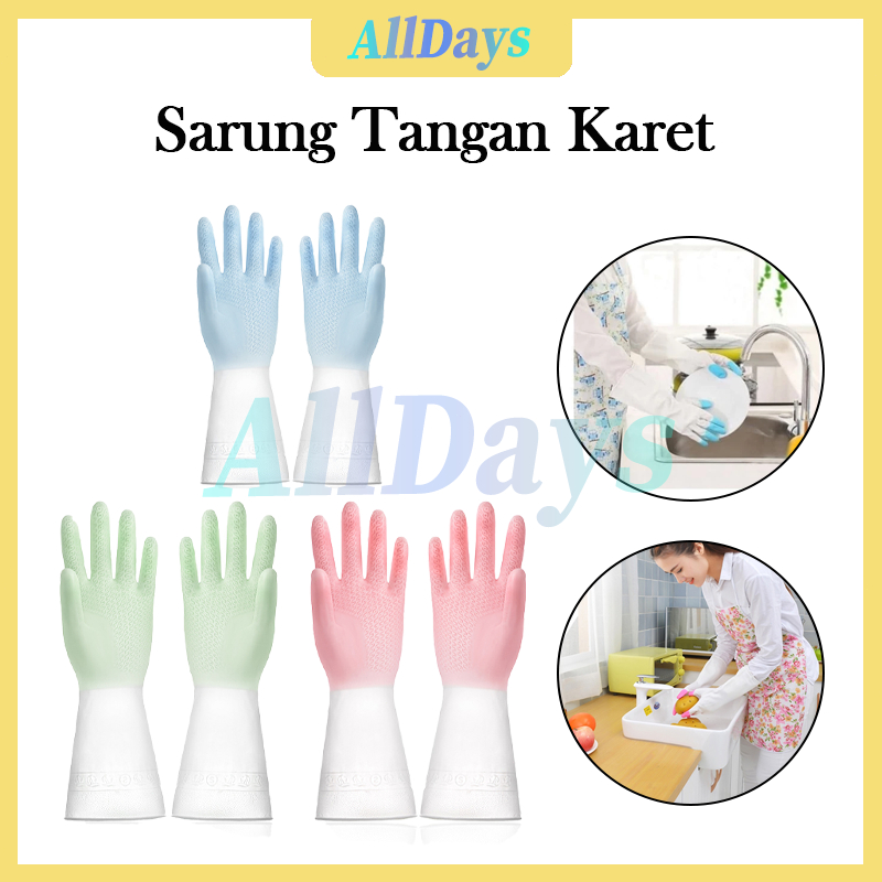 Sarung Tangan Cuci Piring Anti Air Silikon /Sarung Tangan Cuci Piring Karet/Sarung Tangan Cuci Pirin