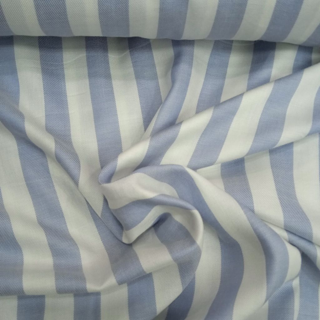 KAIN KATUN RAYON TWILL PREMIUM IMPORT MOTIF SALUR