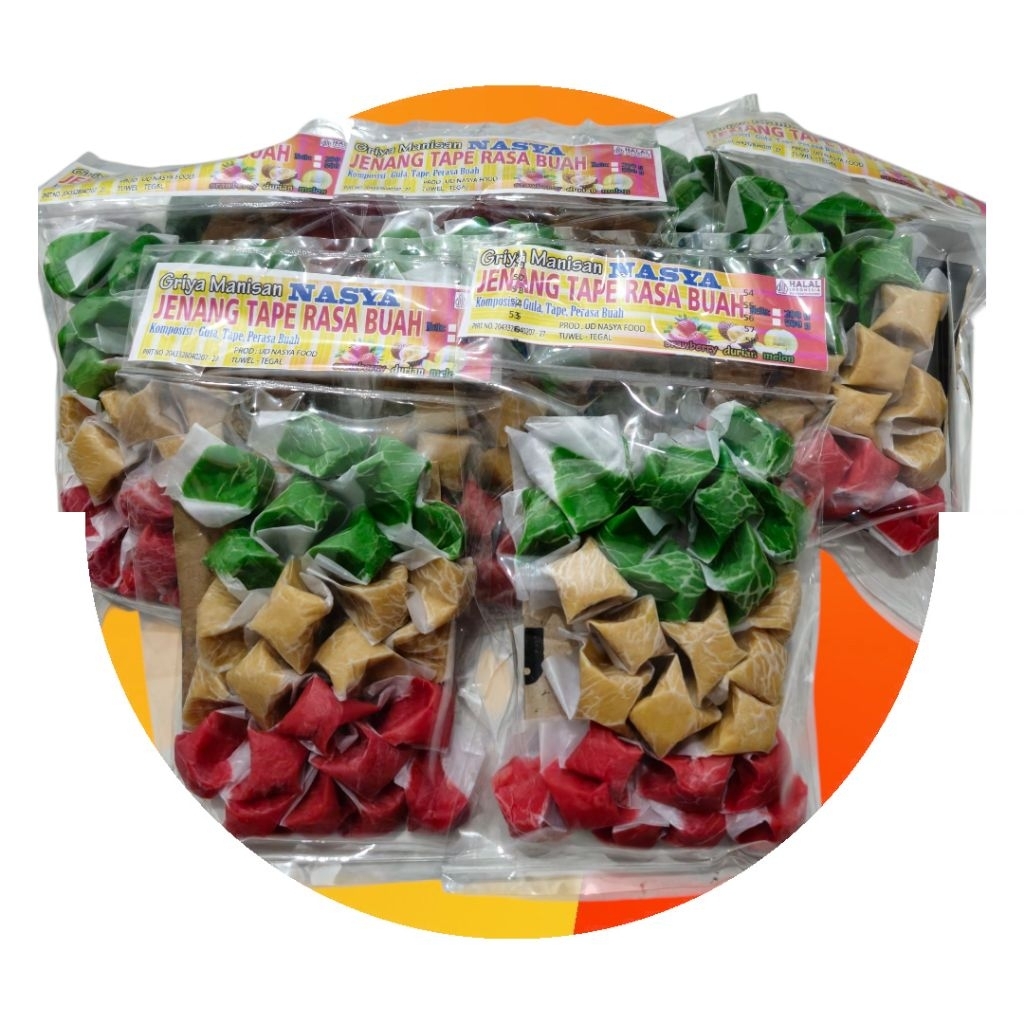 

JENANG TAPE RASA BUAH 200gr | Permen Tape Manis Segar