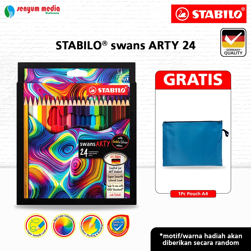 

PROMO STABILO swans ARTY Colored Pencils / Pensil Warna Set Lengkap Alat Tulis Stationery Panjang Isi 12/24/36/48 (1 PCS) (S:PCS)