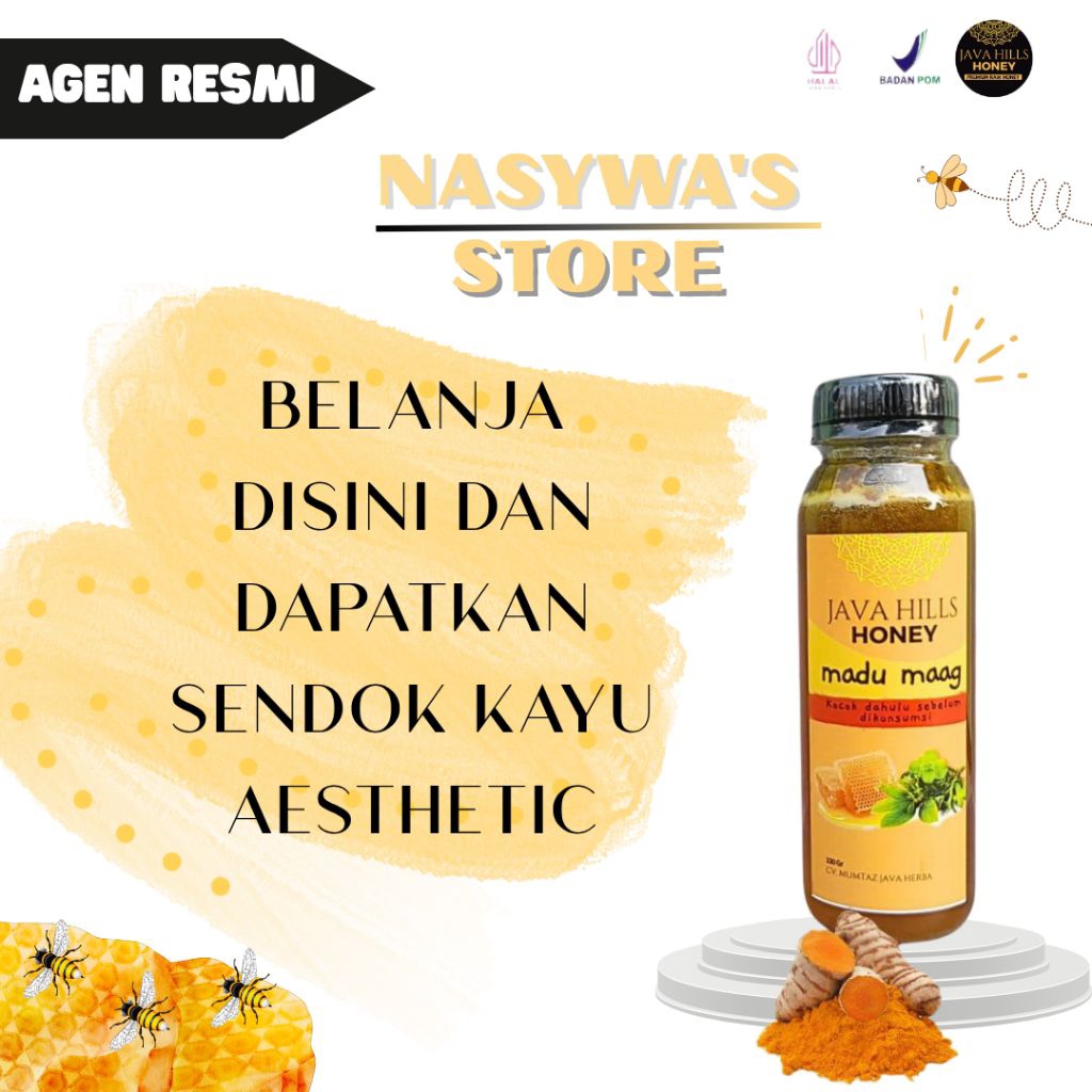 Madu Java Hills Honey Premium Raw Honey||Madu Maag