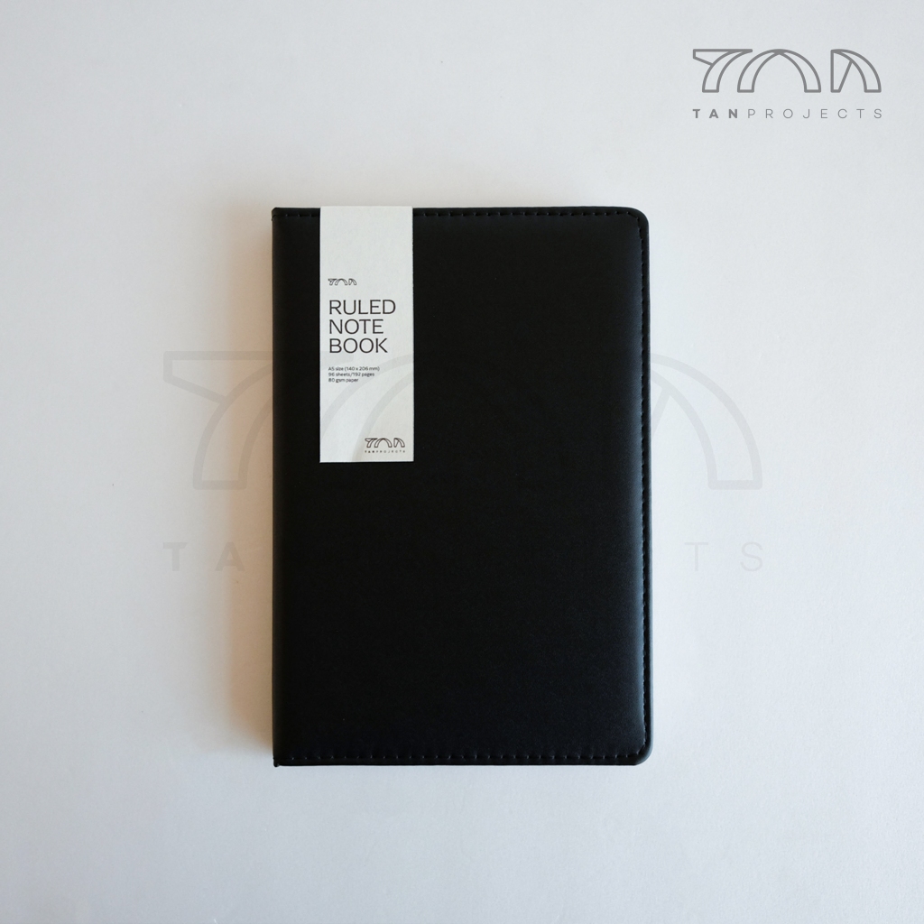 

RULED NOTEBOOK A5 Professional PU Leather Premium Black uk 14.5 x 21cm