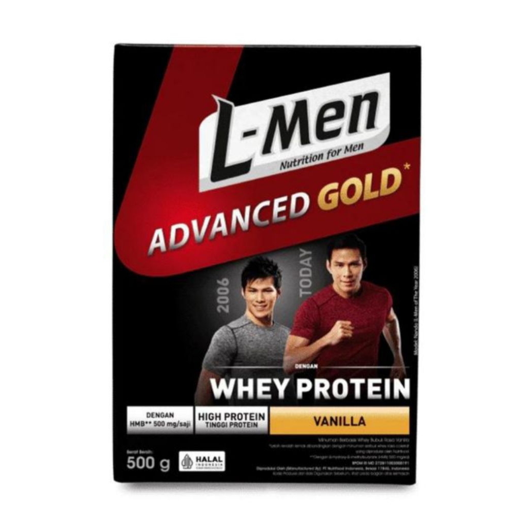 

L-Men Lmen Advanced Gold 500 gr Susu Whey Protein Rasa Vanilla Lmen Susu Tinggi Protein 500 gr