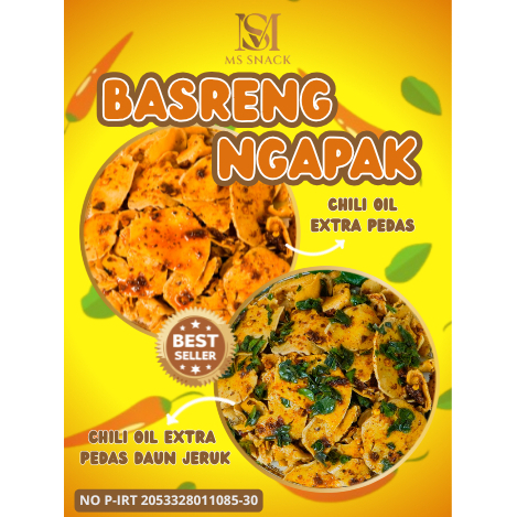 

Basreng Koin Chili Oil Daun Jeruk Cemilan Premium Renyah Gurih