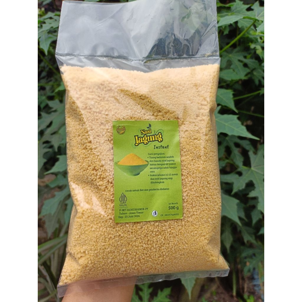 

NASI JAGUNG INSTAN KEMASAN 500gr