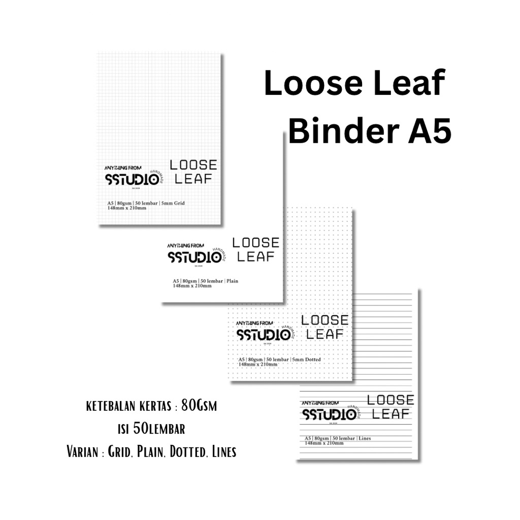 

Loose Leaf Binder 80Gsm 50lbr by SStudio