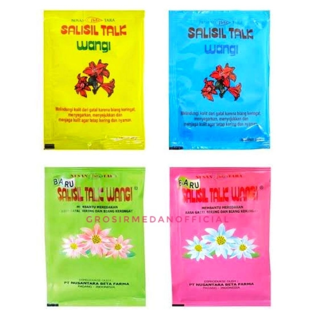 SALICYL TALK WANGI kemasan sachet 45g - BEDAK SALISIL BIANG KERINGAT