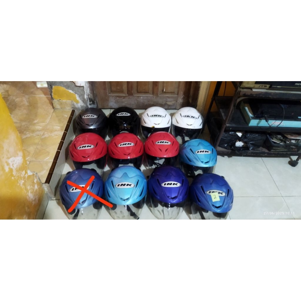 Helm ink ORI bekas aneka warna