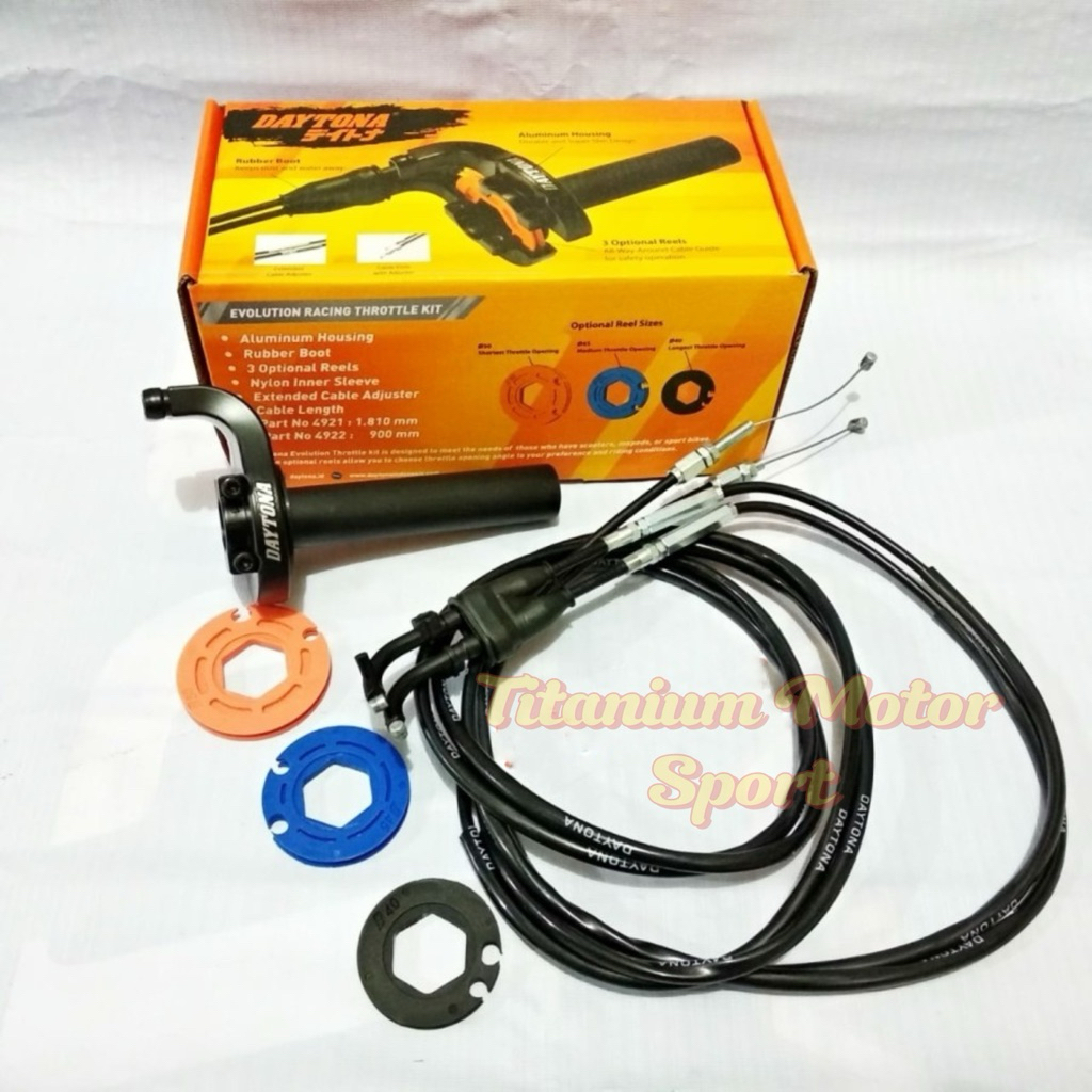 GAS SPONTAN DAYTONA 2 KABEL BEAT MIO VARIO SATRIA VIXION RX KING NINJA AEROX NMAX PCX ADV CBR SONIC 