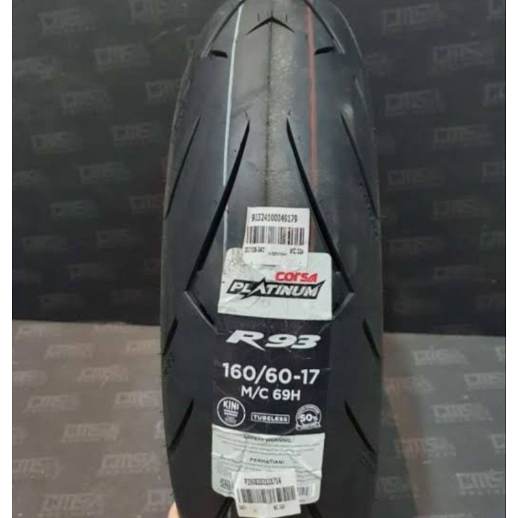 Ban motor Corsa R93 160/60-17 tubeles