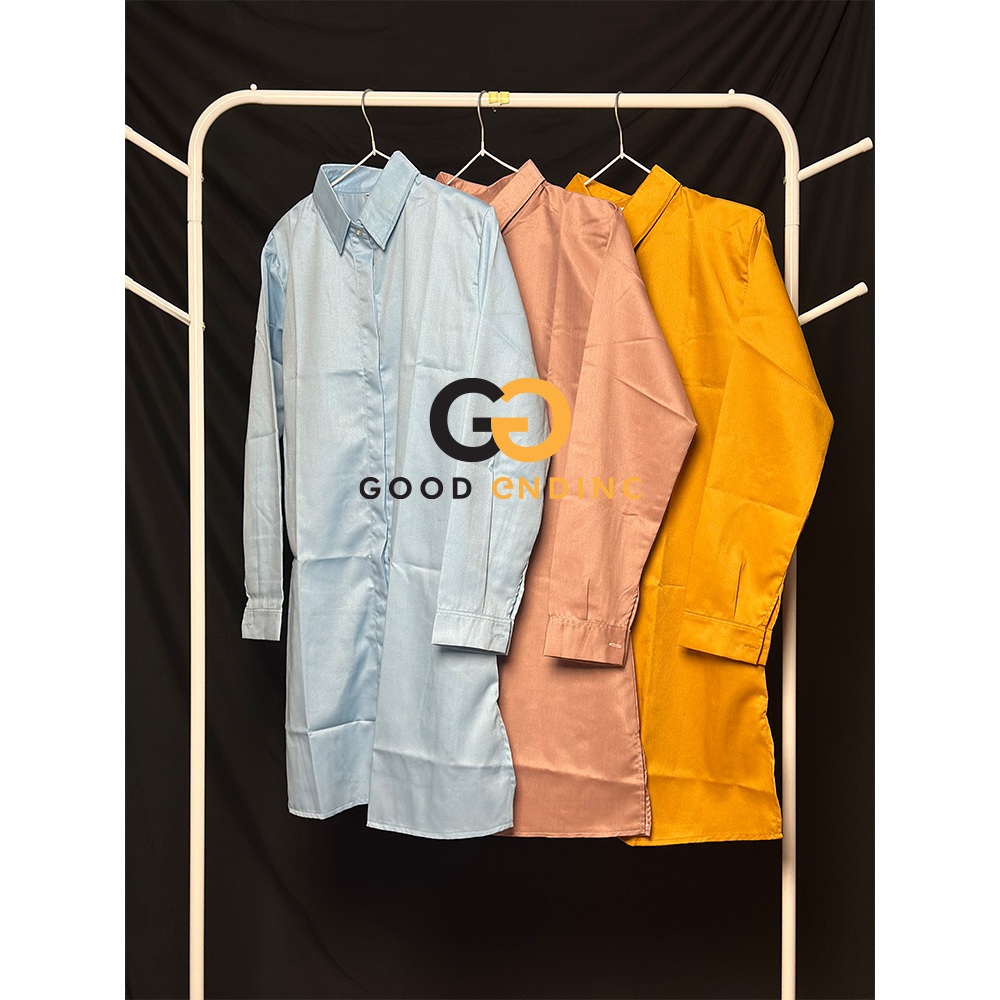 Baju Wanita TUNIK TOYOBO / TUNIK POLOS / KEMEJA TUNIK / BLOUSE TUNIK / TUNIK PUTIH