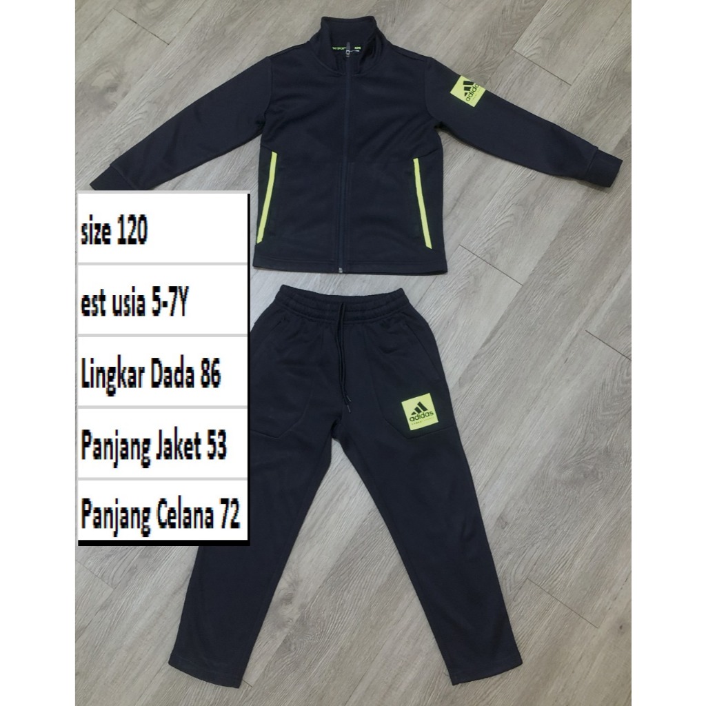 Jaket ADIDAS TAEKONDO Tracktop Tebal Satu Set Anak Second Preloved