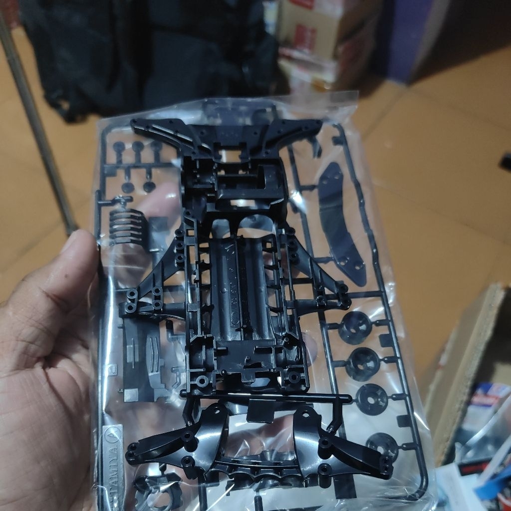 Tamiya Casis Chassis Fma Hitam + Gearbox Fm-a Hitam + Akar Fma Hitam