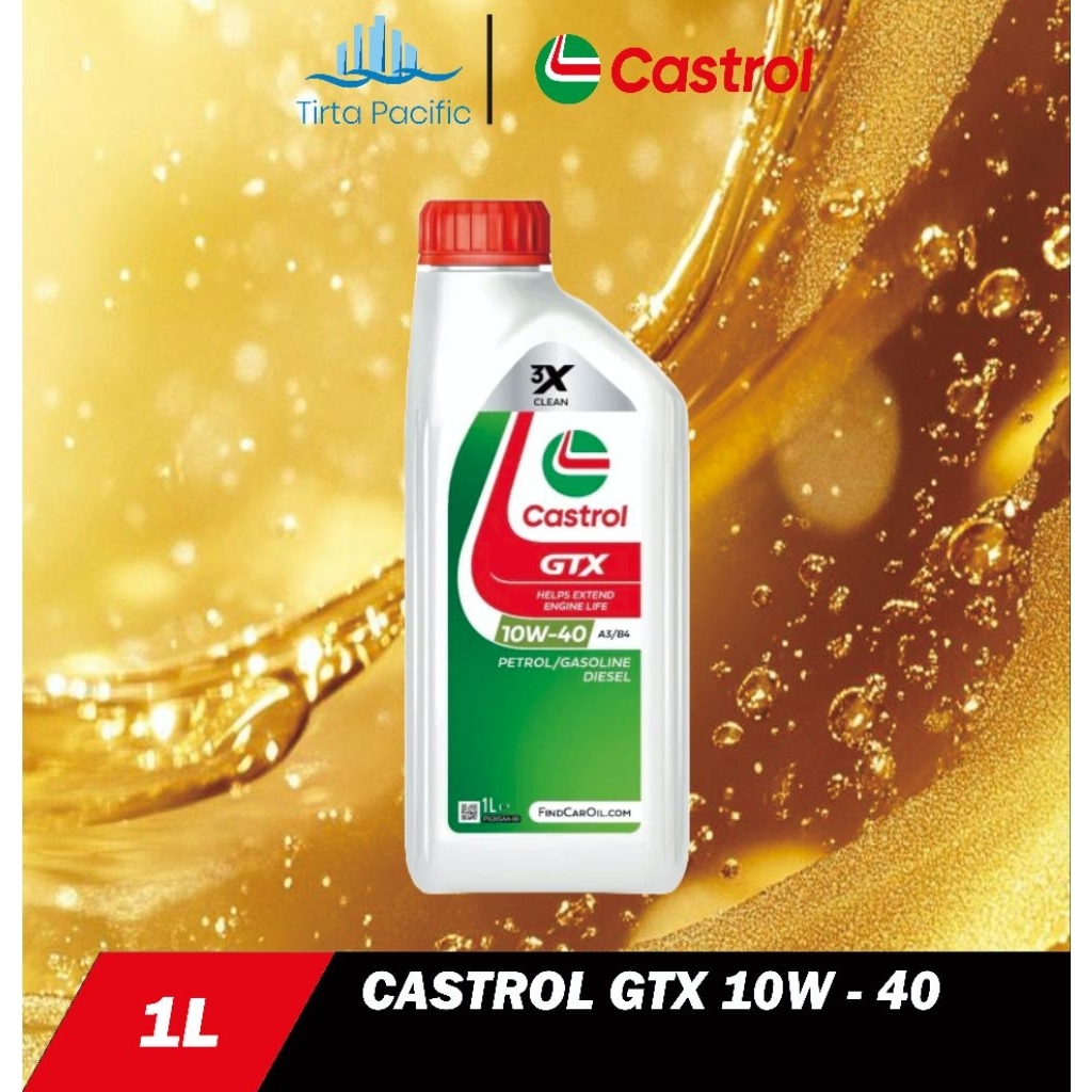 Oli Mobil Castrol GTX 10w40 / 10w-40 1L Original