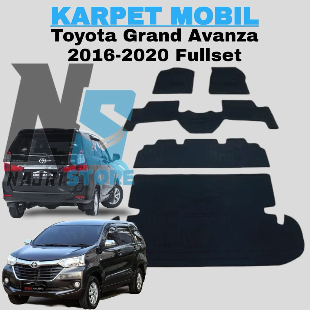 Karpet Mobil Avanza tahun 2016 2017 2018 2019 2020 fullset/ karpet mobil Avanza grand new tahun 2016