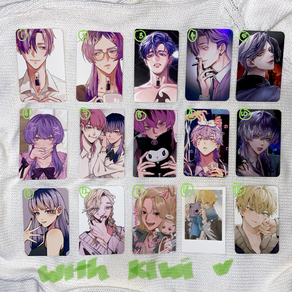 

photocard ran rin mitsuya chifuyu femrin fanmerch tokyo revengers