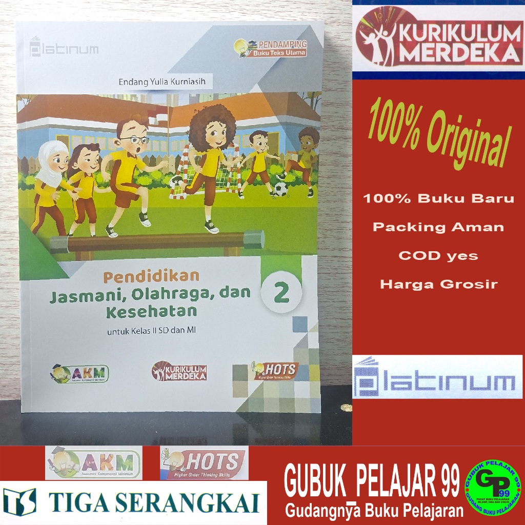 Pendidikan Jasmani, Olahraga, dan Kesehatan (PJOK) Kelas 2 SD/MI Kurikulum Merdeka PT Tiga Serangkai