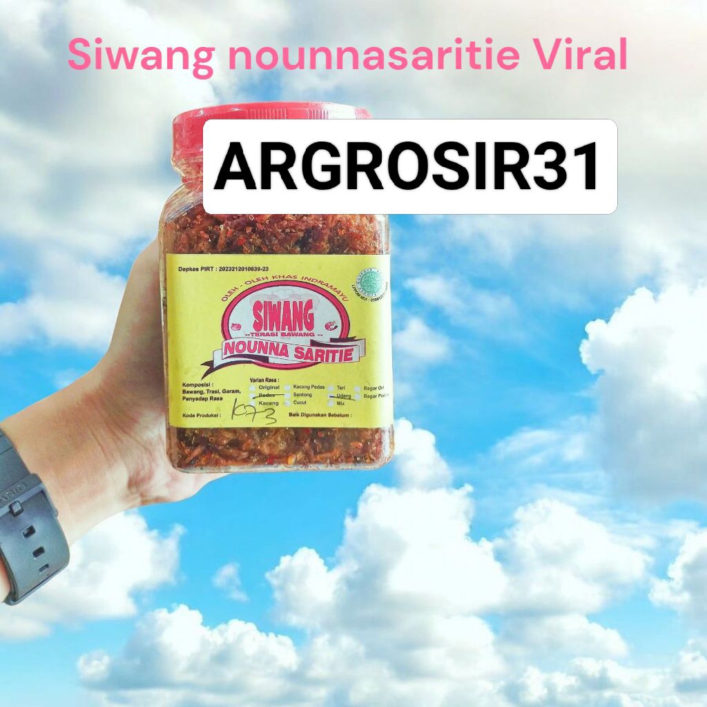

Siwang/ Terasi Bawang nounna saritie /Bawang goreng trasi/ 170 gram termurah