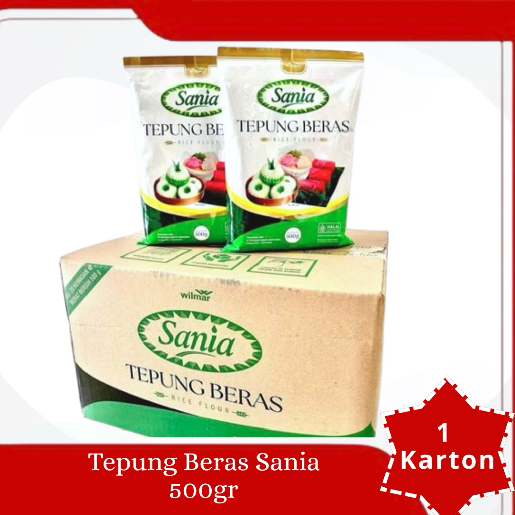 

Tepung Beras Sania 500gr 1 Karton isi 20pcs