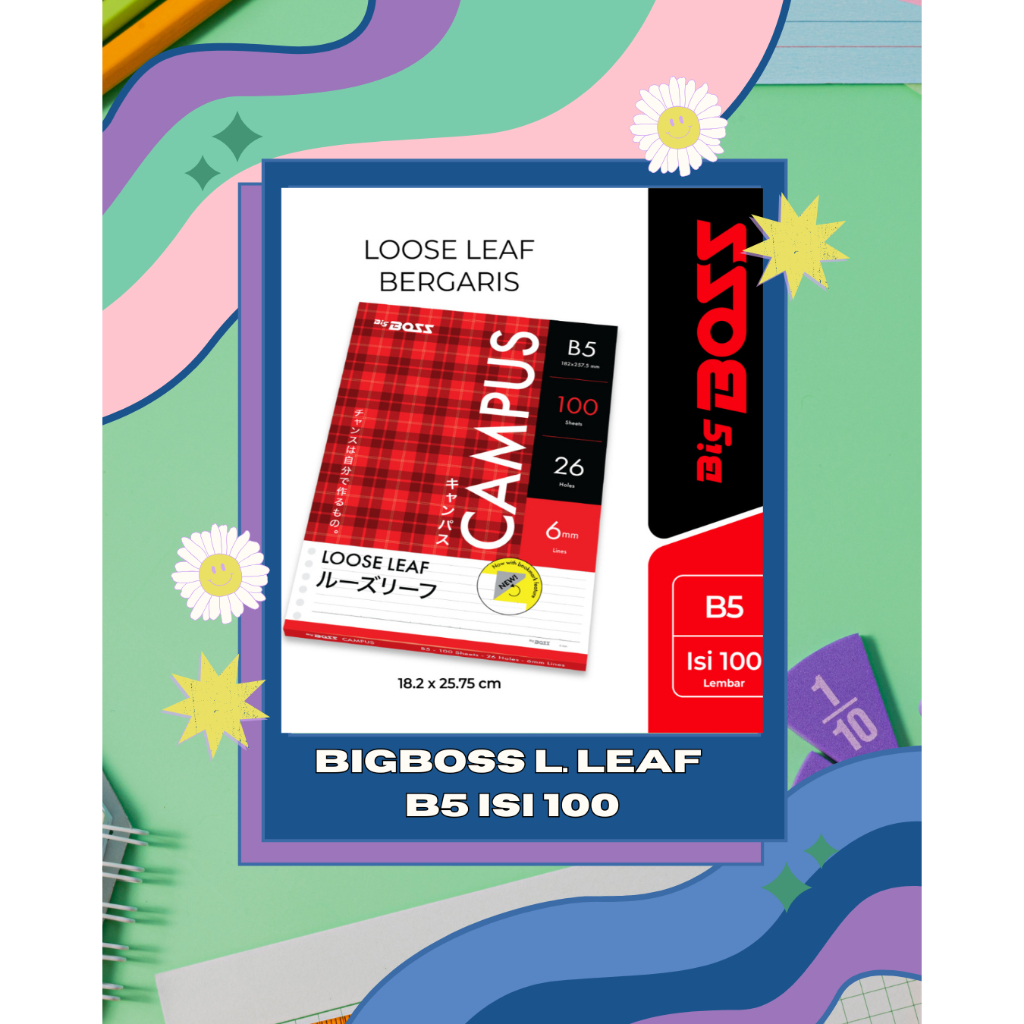 

BIG BOSS LOOSE LEAF B5 BGARIS ISI 100